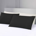thumbnail image 3 of AUQ Pillow Covers Temperature-Regulating Soft Touch Cushion Case Eco-Friendly Breathable Throw Decorative Pillow Covers Black, 3 of 4