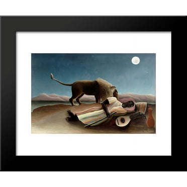 The Sleeping Gypsy 20x24 Framed Art Print by Henri Rousseau