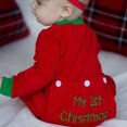 thumbnail image 2 of BABAMOON Infant Baby Boys Christmas Romper Long Sleeve Button Down Jumpsuit Bodysuit Fall Clothes, 2 of 9