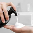 thumbnail image 2 of UUJOLY Foaming Soap Dispenser, 16oz Refillable Plastic Bottle for Liquid Soap, Shampoo, Body Wash, 2 Pack, Black, 2 of 3