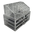 thumbnail image 1 of Tenedor Del Maquillaje, Organizador Cosmético Claro Apilable Del Maquillaje De La Manija Delicada Para La Vanidad, 1 of 7