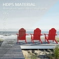thumbnail image 4 of Dycanpo Adirondack Chairs Set of 4 with Cup Holder, 300lbs Weather Resistant, Bright Red, 4 of 7