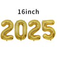 thumbnail image 1 of 5 juegos de globos 2025 Globos de números de 16 pulgadas Globos de fiesta de graduación Decoraciones Nochevieja 2025 Decoración de fiesta de festival, 1 of 5