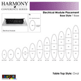 thumbnail image 3 of 14 Person Modular Oval Conference Table Metal T Bases Electrical Units, 3 of 7