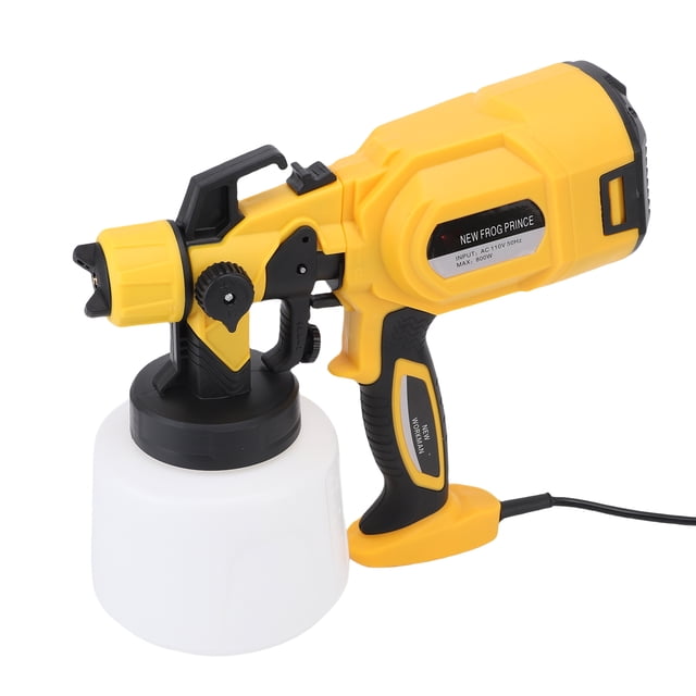 Electric Paint Sprayer, High Pressure Spray Knob Adjustment 1400ML Pot Capacity for Garden Table Chair