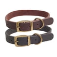 thumbnail image 2 of Lriosel New genuine leather dog leash collar, collars for large, medium, and small pets（XXL）, 2 of 6
