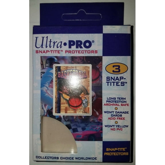 Ultra Pro 7442783006 2.5 x 3.5 in. Snap-Tite Protector - Pack of 3