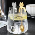 thumbnail image 3 of Cuchara de café de acero inoxidable con forma de gato adorable, cuchara de postre, cuchara para helado, Mini cucharas, vajilla, utensilios de cocina, 4 Uds. Feliz Sencillez, 3 of 5
