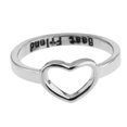 thumbnail image 1 of Friend Letters Mid Finger Rings Band para mujer Lady Birthday Plata Zulema Anillos de dedo de nudillo, 1 of 8