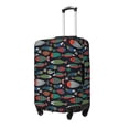 thumbnail image 1 of Fotbe Hand Drawn Colorful Fishes Funda Protectora para Equipaje, Antirrayones y Resistente a la Suciedad, Compatible con Maletas de 18 a 32 Pulgadas-Medium, 1 of 7