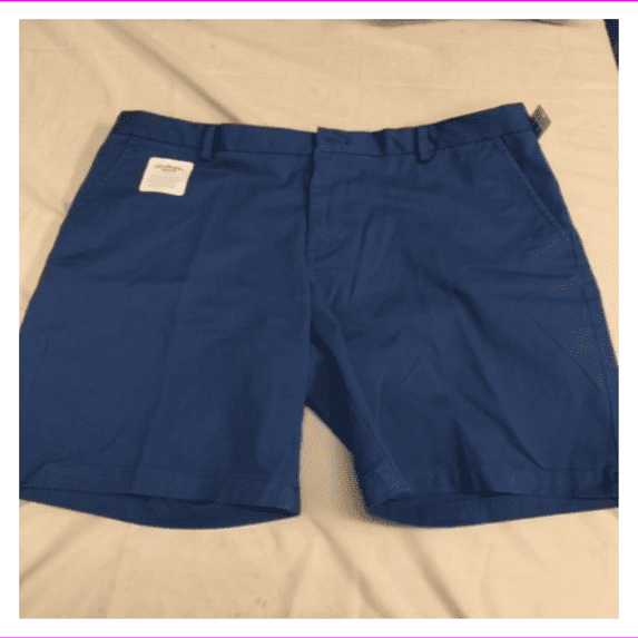 IZOD Men's Saltwater Mid Rise Stretch Chino Short 34/Federal Blue