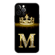 thumbnail image 1 of Funda de silicona suave para iPhone, carcasa con letras de corona de diamante, 11, 13, 12, 14 Pro, 14 Pro, Max, XS, XR Fivean unisex, 1 of 2