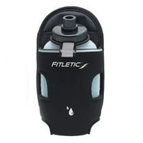 Fitletic 8 Oz Running Bottle Holder, Black, Single, Belt Add-on for Triathlon, Trail, Hiking, Sport