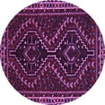 thumbnail image 1 of Ahgly Company Indoor Round Persian Purple Traditional Area Rugs, 7' Round, 1 of 4