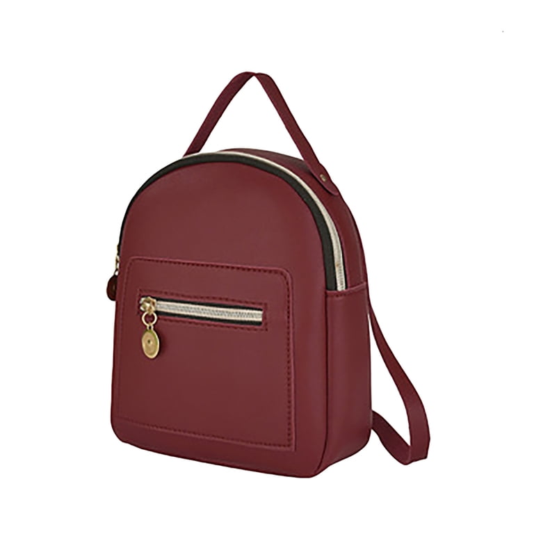 cute red leather backpacks LARGE BRIGHT BACKPACK COWHIDE STYLISH DUFFLE TRAVEL GYM REAL GENUINE BAG and hidden interior pockets. Fall Saving! Tuobarr Backpacks, Leather