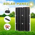 thumbnail image 3 of Kit de Panel Solar de 18W 12V Módulo monocristalino de rejilla con Kits de Cable de conexión SAE Meterk Panel, 3 of 7