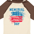 thumbnail image 4 of Inktastic Memorial Day Distressed American Flag with Fireworks Boys or Girls Long Sleeve Baby Bodysuit, 4 of 5
