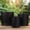 Black, variant on Olenna Textured Ceramic Horizontal Pot Set of 3 – Decorative Indoor Planter Pots for Home & Garden, Small Medium Large Ceramic Plant Pot ( White)