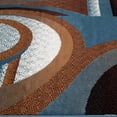 thumbnail image 4 of Allstar blue Area Rug. Contemporary. Abstract. Traditional. Formal. Shapes. Spirals. Circles (5' 2" x 7' 1"), 4 of 7