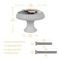 thumbnail image 5 of Yak Fluorescent Drawer Pulls with Screws, Round 4-Pack, Glow-in-the-Dark Cabinet Handles, Kitchen Knobs, Door Handles, 5 of 6