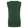 thumbnail image 4 of Womens Tank Tops $4.98 xxl Sleeveless Round Neck Casual Ladies Vest Tank Army Green XXL, 4 of 6
