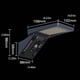thumbnail image 3 of Inteprter Luz solar Montado en la pared Modos múltiples Inducción Control inteligente Luces de pared Durable Fácil de instalar Iluminación de paisaje Iluminación y accesorios Inteprter HA073552-00B, 3 of 6