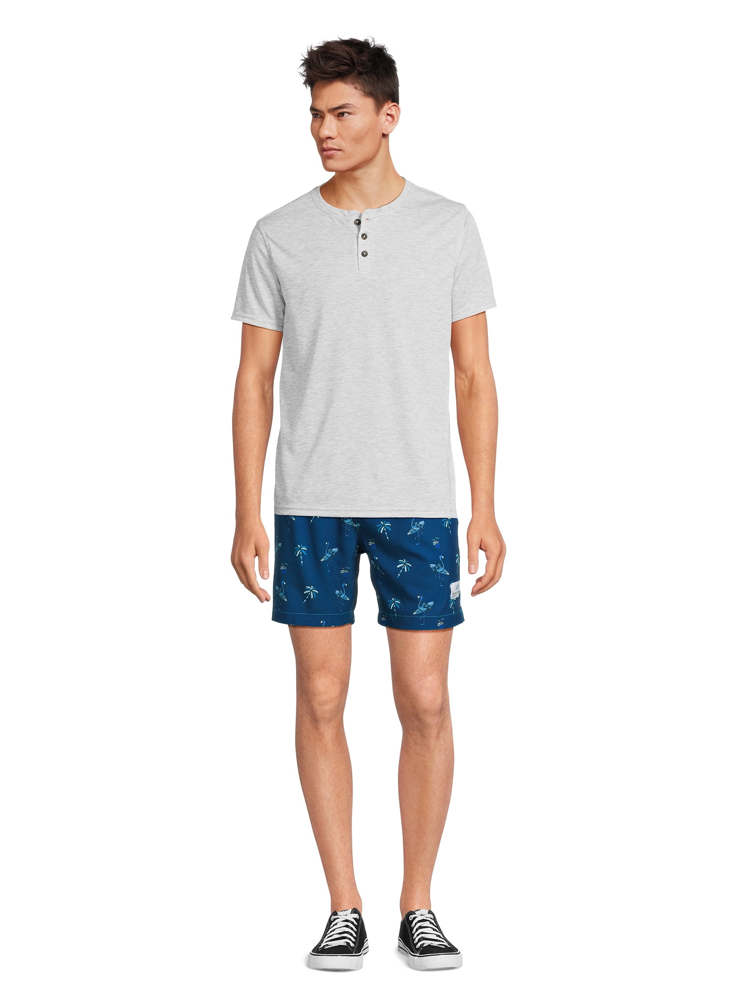 Beach Bros. Men's Novelty Print Swim Trunks with Stretch, 6.5" Inseam, Sizes S-2XL