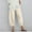 Beige, variant on Cargo Pants Women Women'S Pants Pant Cotton Women Waist Crop Loose Colour Pure And Pants Elastic With Pocket Women Casual Pants Baggy Jeans Khaki L