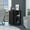 Black, variant on Black Color Bar Cart - Cabinet with Divided Space - Home Gatherings - Store Items for Guests