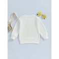 thumbnail image 4 of Bagilaanoe Toddler Baby Girl Casual Sweatshirt Long Sleeve Letter Print Pullover 1T 2T 3T 4T 5T 6T Kids Fall Loose Tee Tops, 4 of 8
