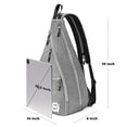 thumbnail image 2 of Bolso de Pickleball A11N SPORTS Reversible Cruzado Mochila para Mujeres y Hombres Carbón Vegetal, 2 of 3