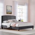thumbnail image 3 of Modway Alessi Performance Velvet Queen Platform Bed, Multiple Colors, 3 of 3