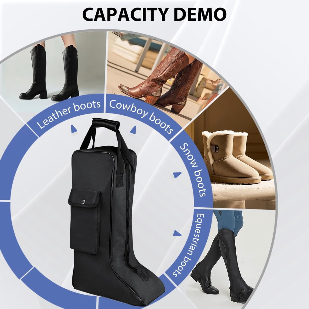 Portable Oxford Fabric Boot Storage Bag, Design for Travel and Shoe