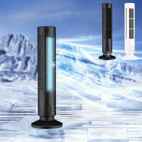 Yeciiwht Tower Fan for Bedroom, Standing Floor Fan Simulates Natural Wind, Fan that Blow Cold Air with Two Speeds, Portable USB Port, 13" Portable Desk Table Fans for Room, Home, Office