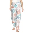 thumbnail image 2 of Kdxio Women's Comfy Stretch Colorful Seashells1Print Drawstring Pajama Pants-Large, 2 of 9