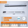 thumbnail image 1 of Led Light Strips 3-color Smart Human Body Sensor Adjustable Brightness Cabinet Corridor Bookcase Night Lights 40CM, 1 of 5