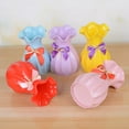thumbnail image 4 of Flower Vase Shatterproof Desktop Decor Mini Lotus Leaf Mouth Imitation Ceramic Vase for Home, 4 of 9
