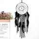 thumbnail image 2 of Dream Chaser-colgante de atrapasueños de amatista Natural, borla de encaje negro, tienda, carillón de viento de red de ensueño, 2 of 5