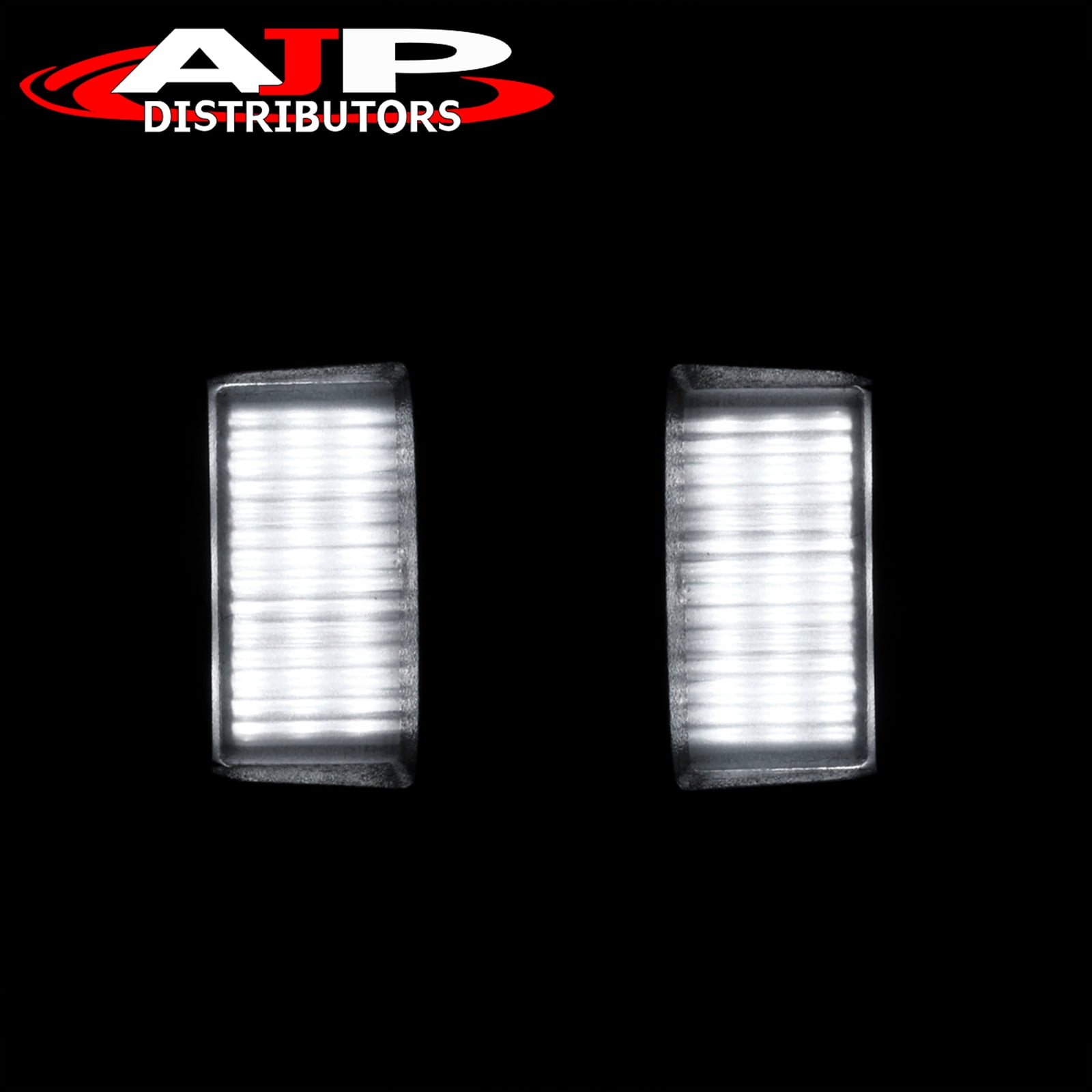 AJP Distributors White SMD LED License Plate Lights Tag Bumper Lamps Assembly Pair Compatible/Replacement For Nissan Titan Frontier Armada Xterra Equator 07 08 09 10 11 12 13 14 15 16 17 18 19 20 21