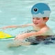 thumbnail image 5 of Fiudx Gorro de Natación con Diseño de Dinosaurio y Pez, de Gel de Sílice Suave, Cómodo, Multicolor, Ideal para Actividades Acuáticas, Ideal para Piscina y Playa, Azul y Rojo, 22,5 X 19 Cm., 5 of 7