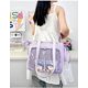 thumbnail image 3 of LHSHID Cute Ribbon Japanese Ita Bag Large Tote Crossbody Bag Messenger Bag for Women Aesthetic Bag Y2K Purse (White), 3 of 6