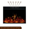 thumbnail image 6 of Cambridge Sienna 34-In. Electric Fireplace Heater with Walnut Mantel, Enhanced Log Display, Multi-Color Flames, and Remote Control, 6 of 9
