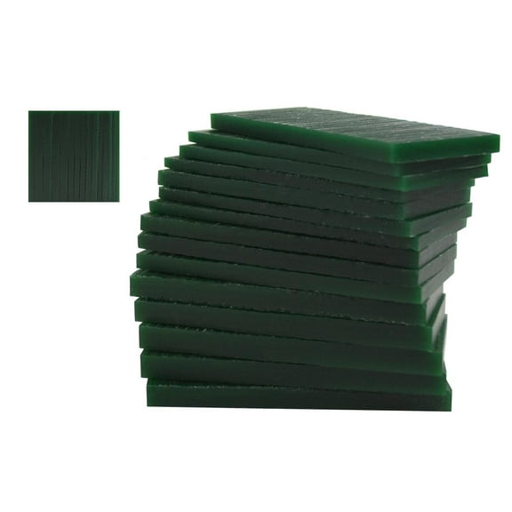Hard 1/2 Lb Sliced Dark Green Carving Jewelry Making Pattern Wax - WAX-332.25