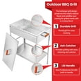 thumbnail image 4 of Aramco BBQ Grill  Lid, Large, Stainless Steel, 4 of 6