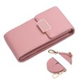 thumbnail image 1 of kurtrusly Solid Color PU Crossbody Bag Mini Sling Wallet Phone Pack Shoulder Bags Card Holder Coin Purse, 1 of 8