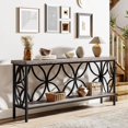 thumbnail image 4 of Tribesigns 70.9" Narrow Console Table, Industrial Long Sofa Table Behind Couch for Entryway, Rustic Brown, 4 of 5