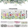 thumbnail image 4 of CoreLiving Wisteria Watercolor Print Window Valance Light Filtering Short Curtain Panel for Kitchen Bathroom Laundry Room Floral Home Decor, 4 of 6