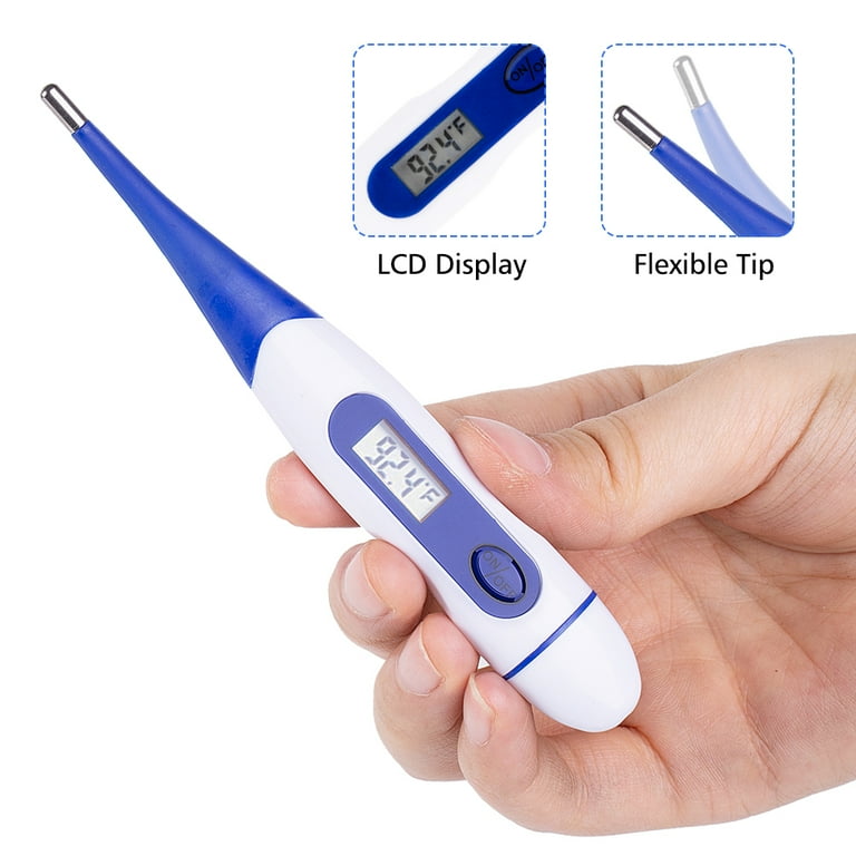 RightCare Digital Thermometer for Oral, Armpit, and Body Temperature with Flexible Soft Tip for Easy Fast Results, All Ages, 1 Count