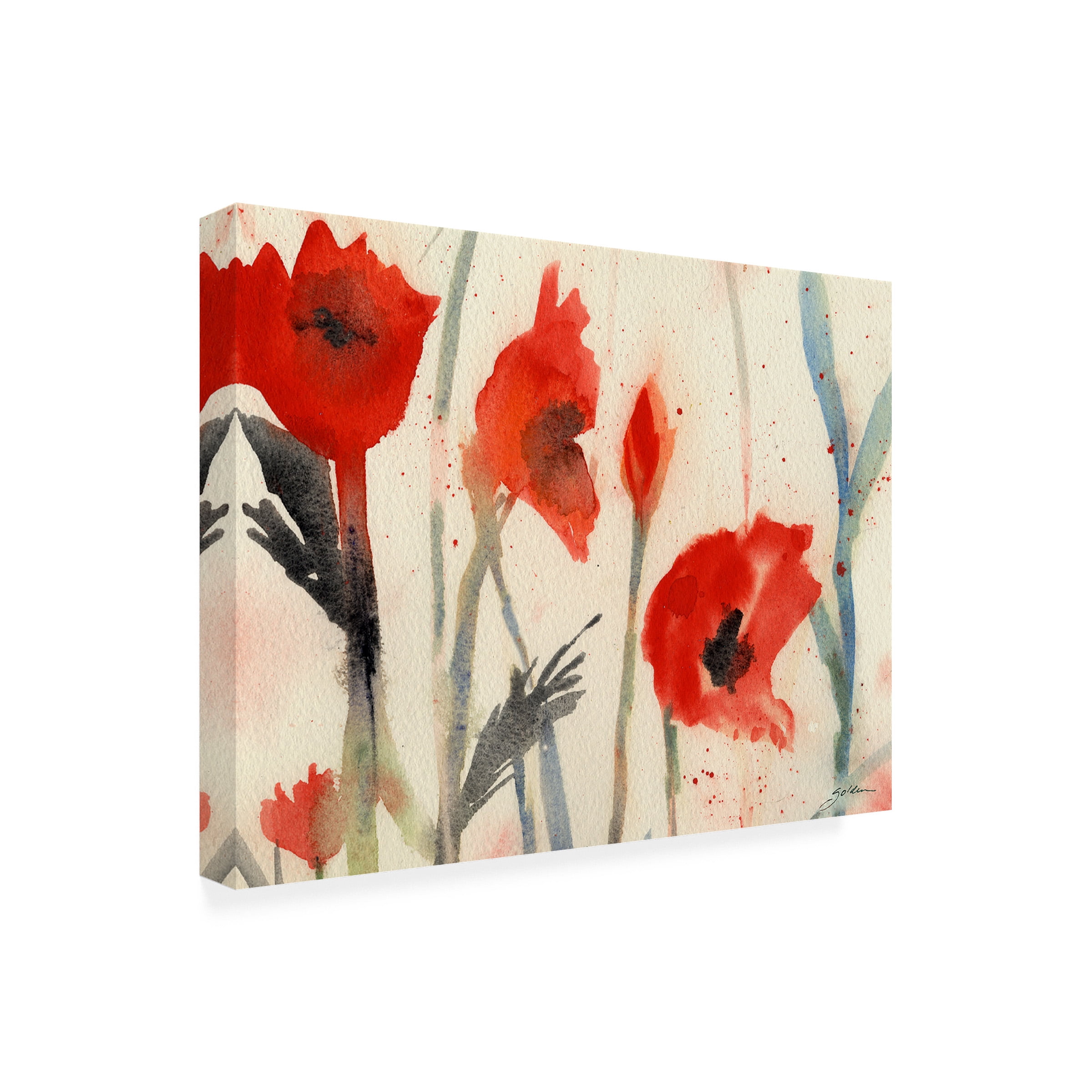 Sheila Golden 'Poppies' Outdoor All-Weather Wall Decor