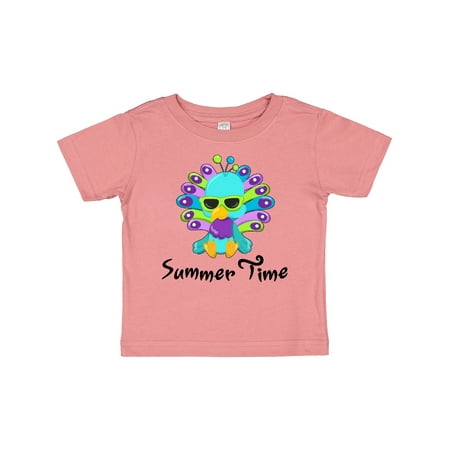 

Inktastic Summer Time- Cute Peacock in Sunglasses Gift Baby Boy or Baby Girl T-Shirt